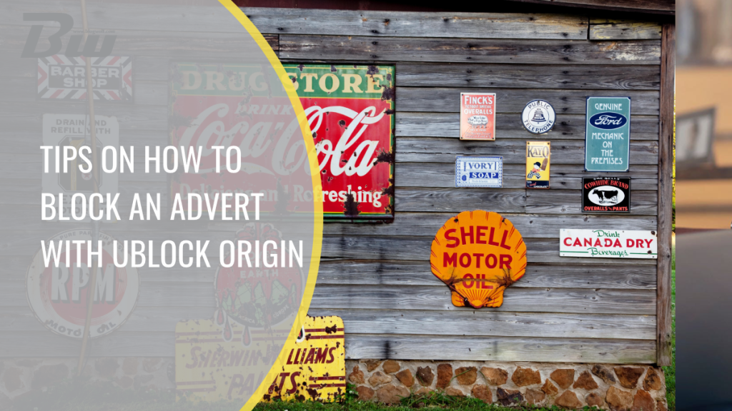tips on how to block an advert with ublock origin
