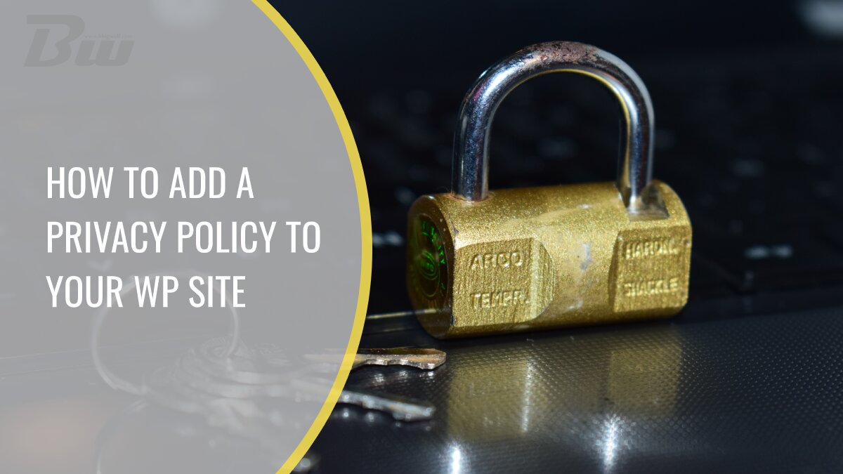 How to Add a Privacy Policy to your WP site