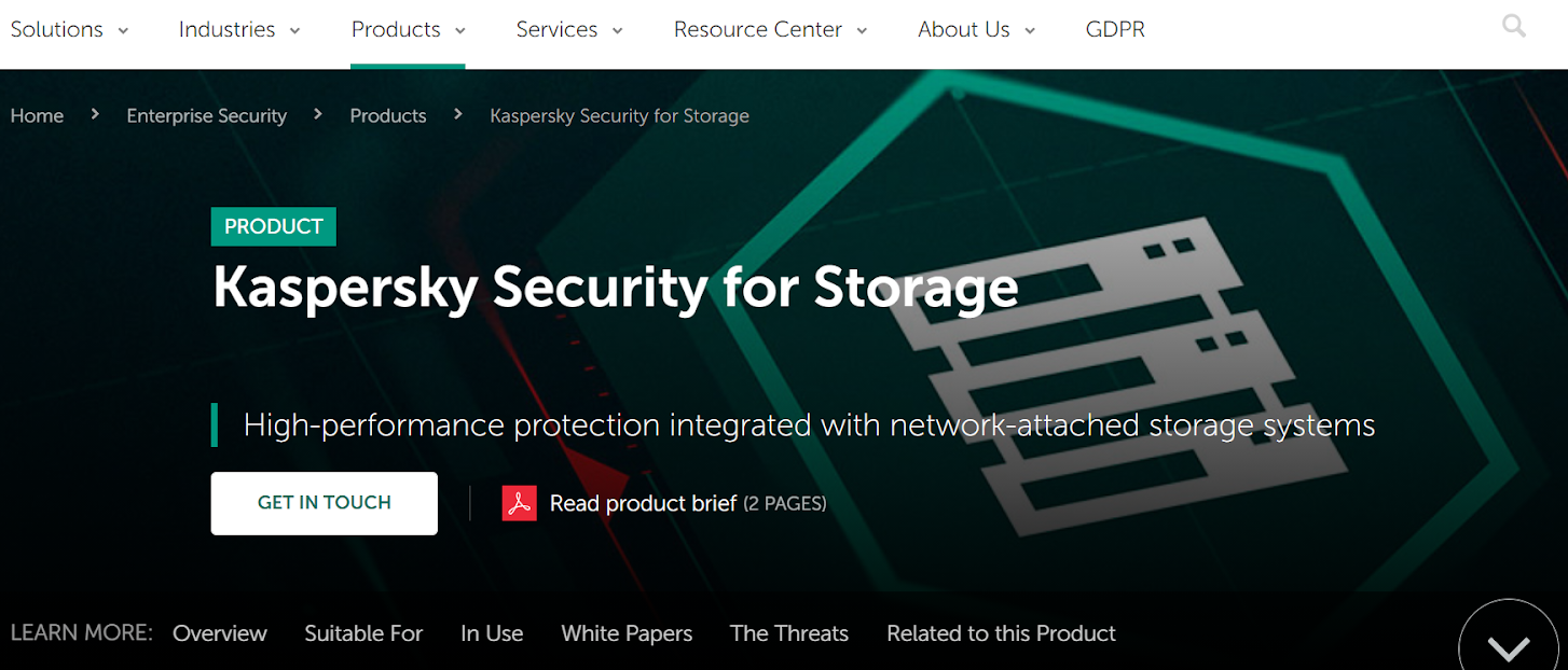 Kaspersky enterprise data protection