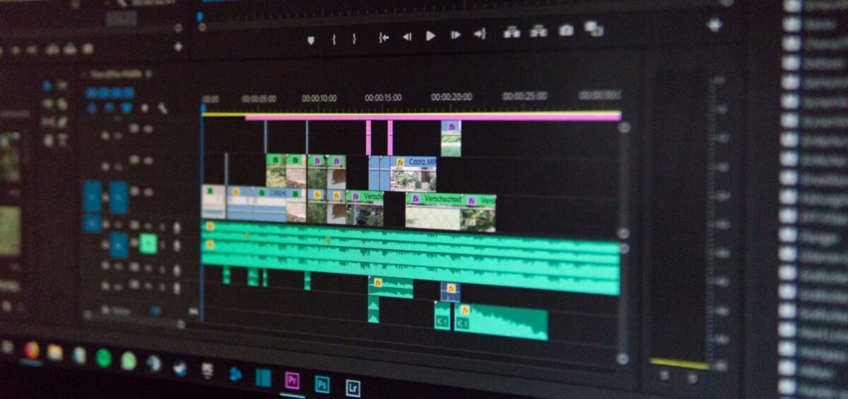 Video editor close-up