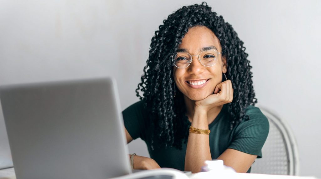 image of woman smiling