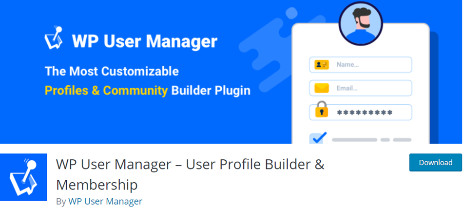 WP User Manager banner