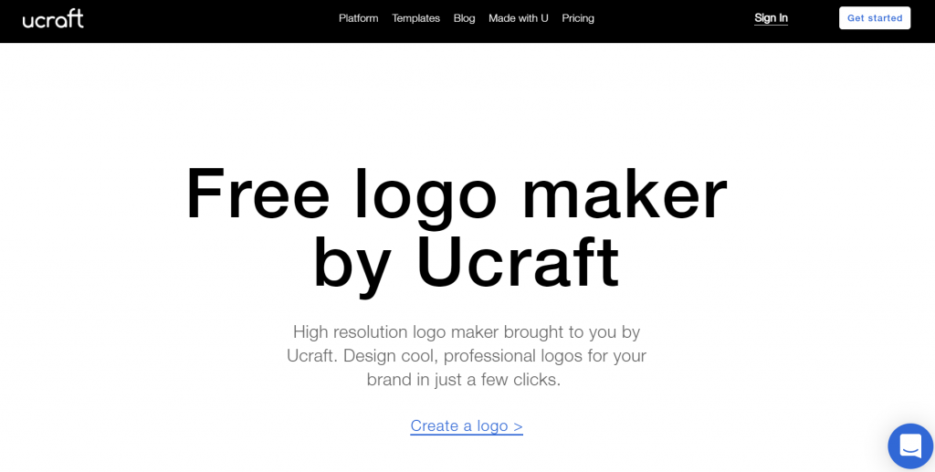Ucraft homepage