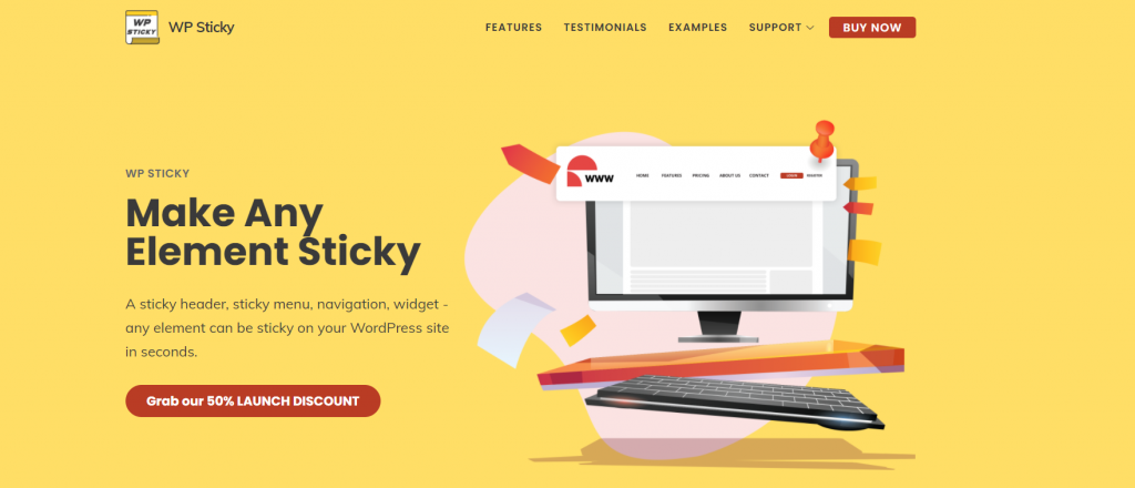 WP Sticky homepage