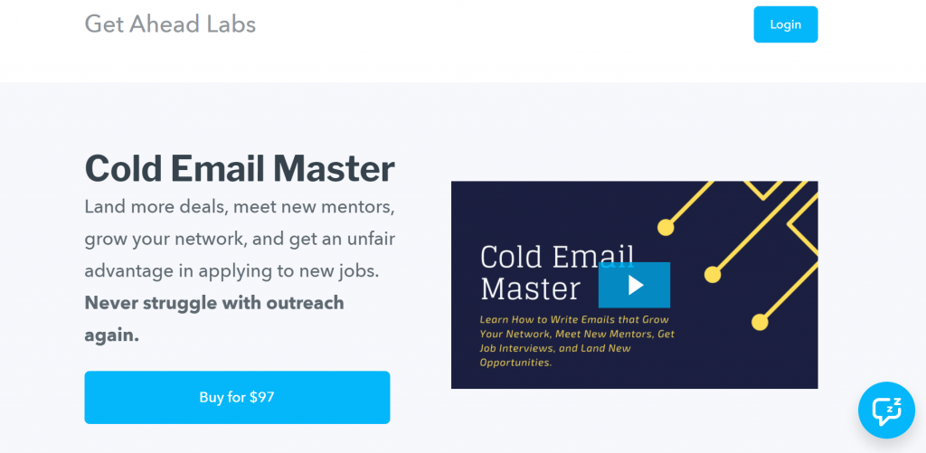 Cold Email Master homeapge