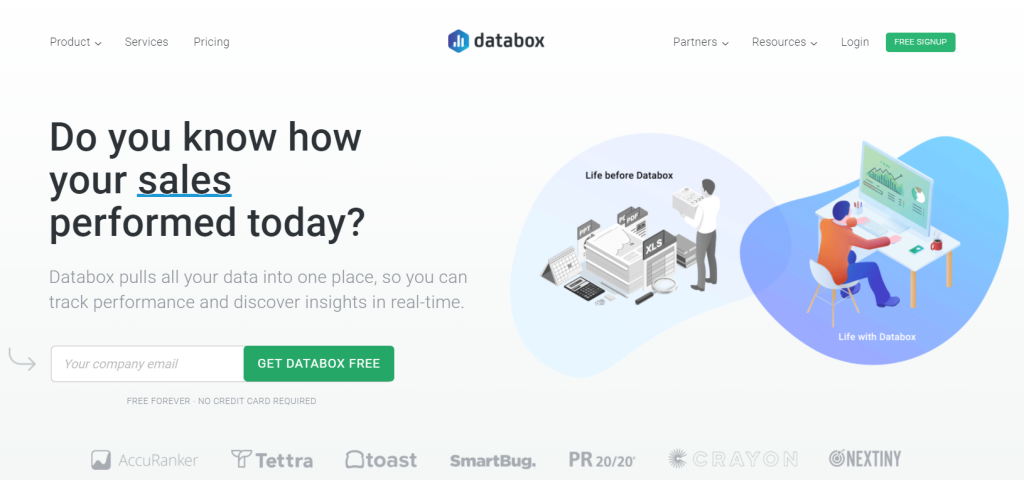 Databox homepage