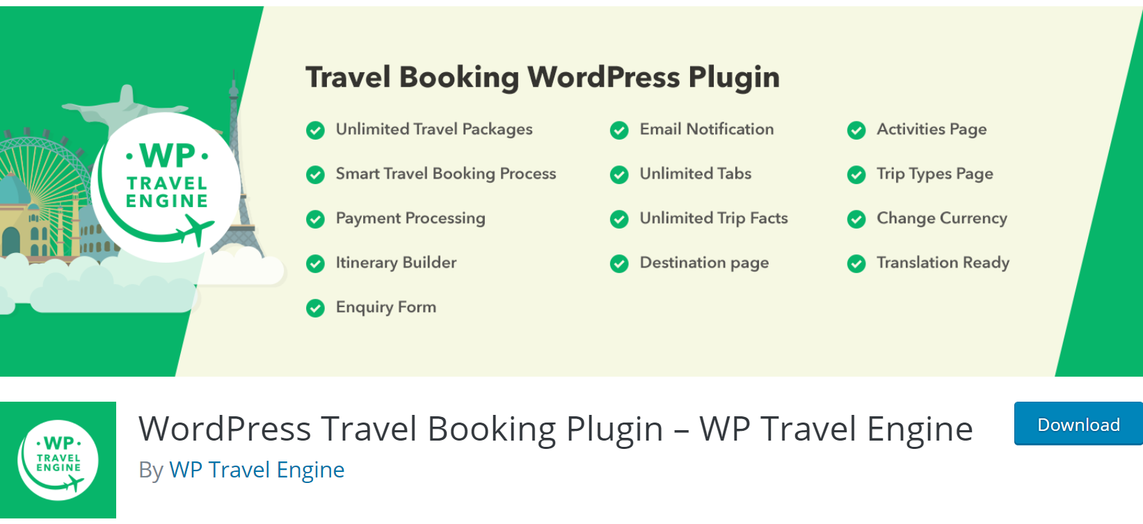 WP Travel Engine banner