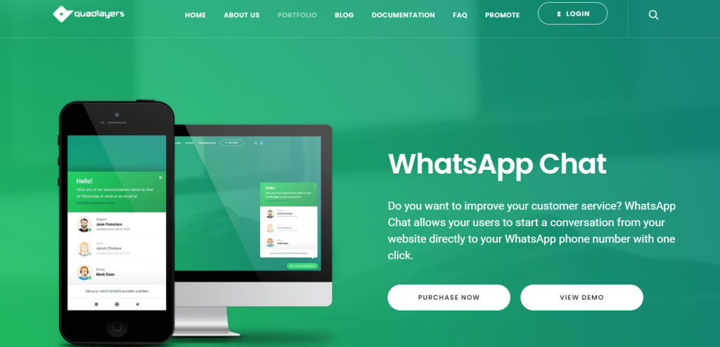 WhatsApp Chat website