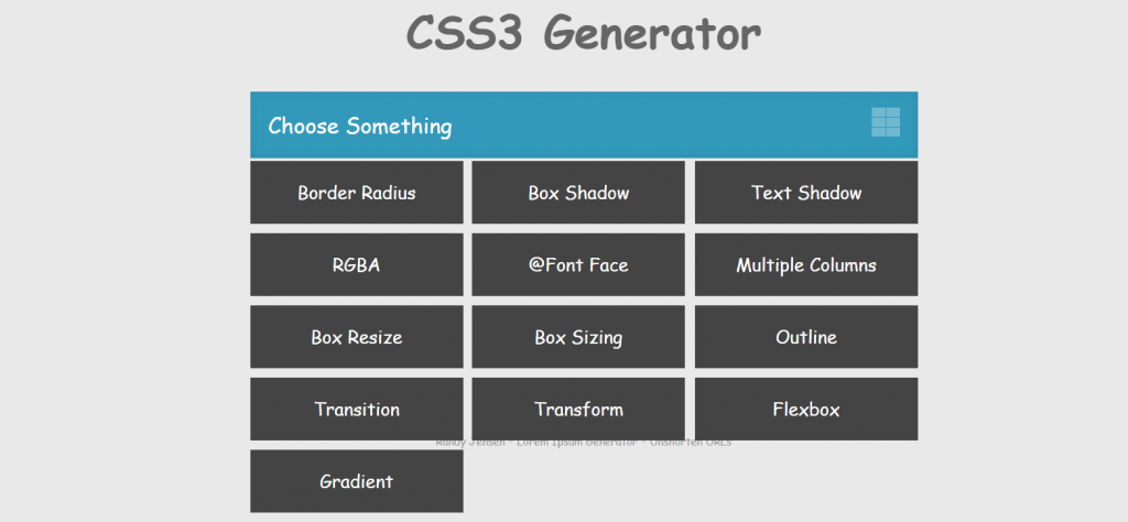 CSS Generator website