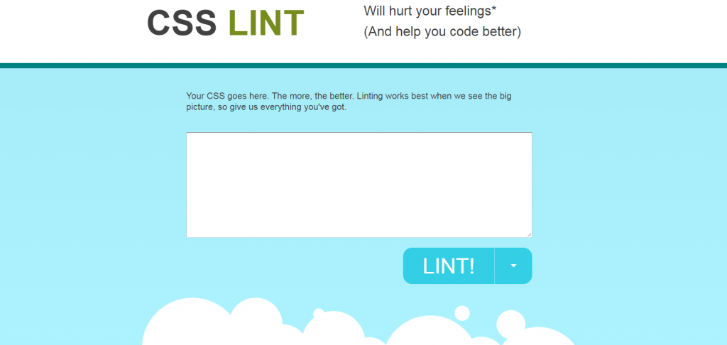 CSS Lint homepage