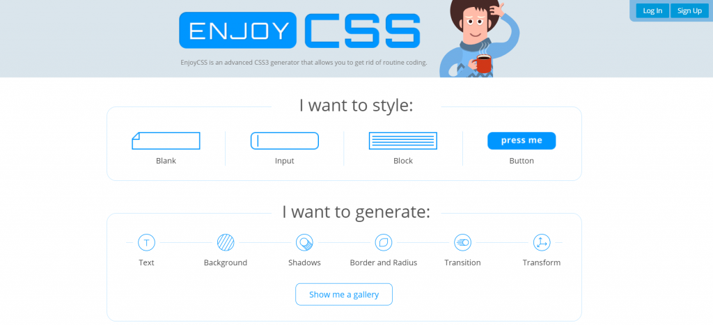 Enjoy CSS homepage