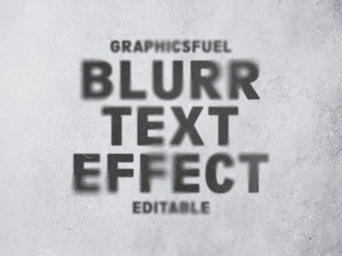 Ghost blur text effect