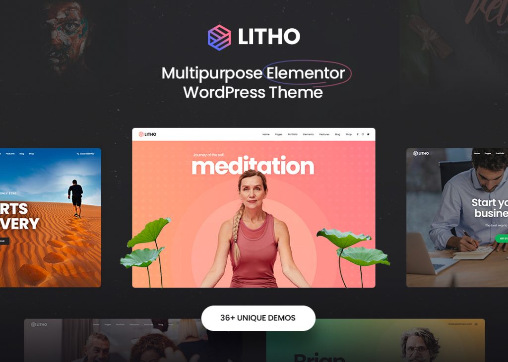Litho multipurpose Elementor theme webiste