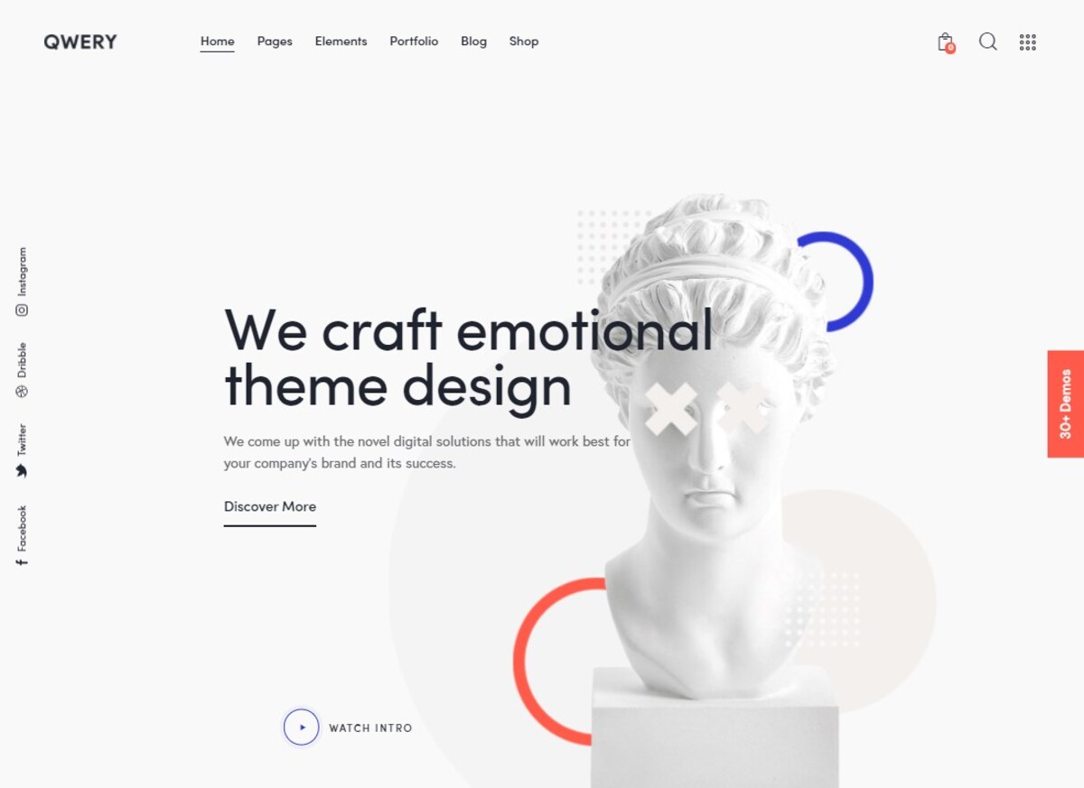 Qwery multipurpose theme website