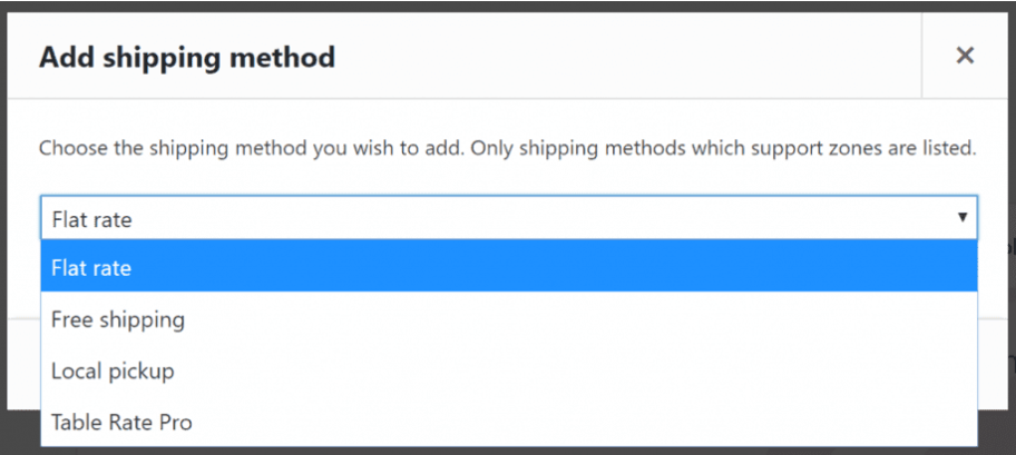 Add shipping method