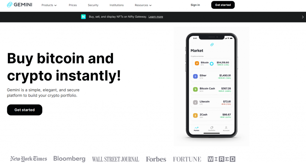 Gemini homepage