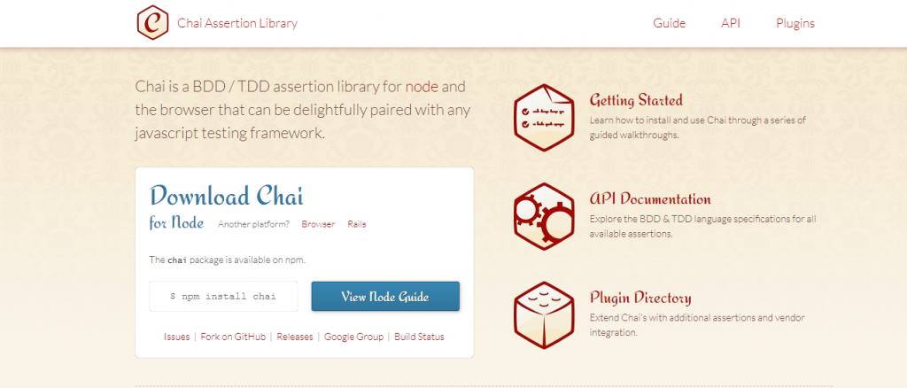 Chai homepage