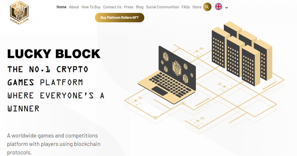 Lucky Block homepage