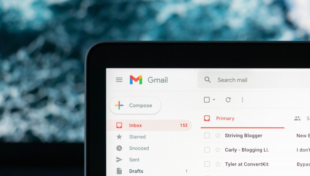 Gmail desktop app on MacBook.