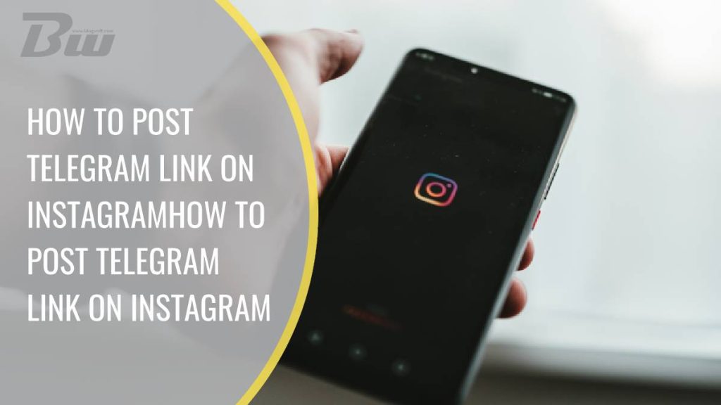 how to post telegram link on instagram
